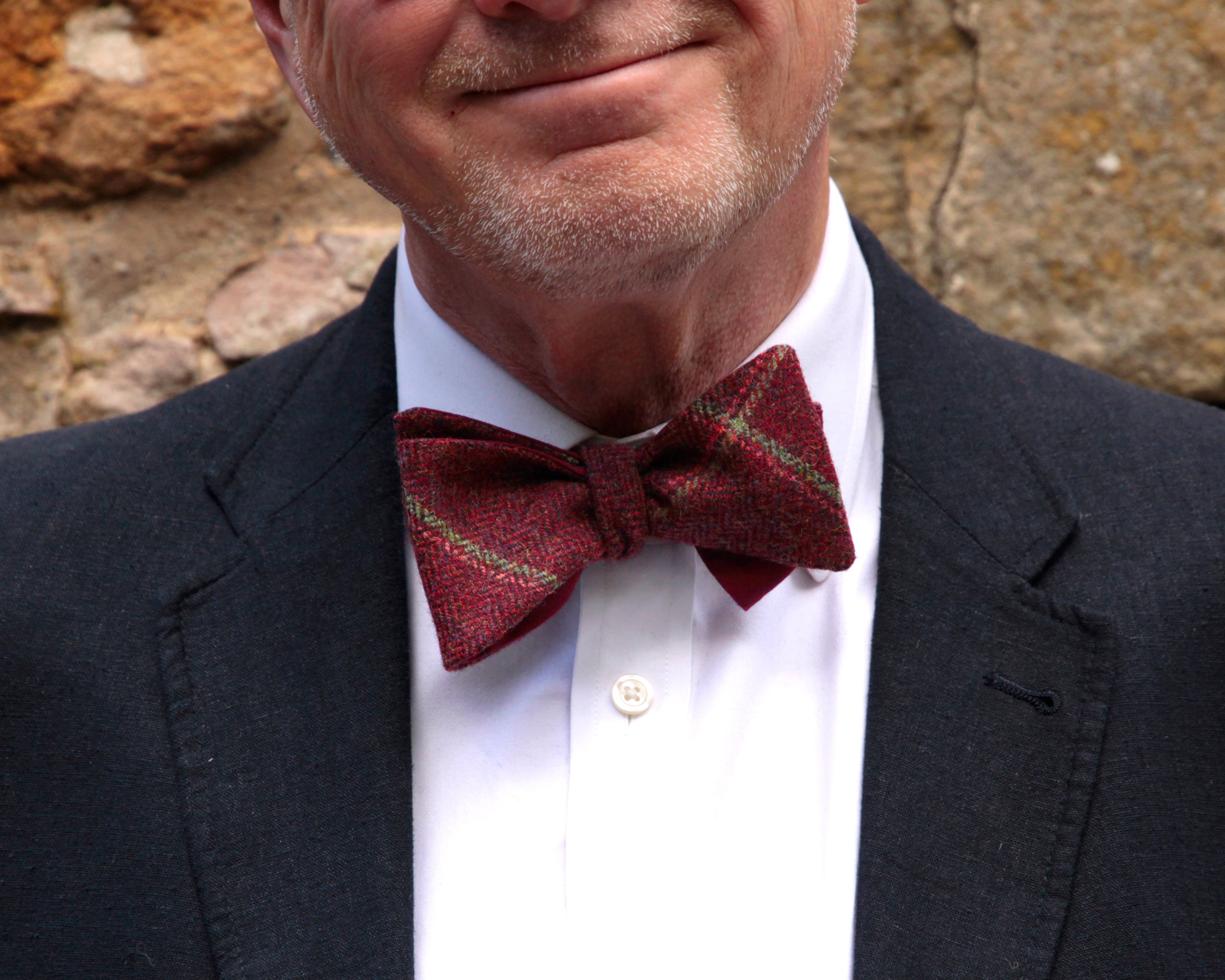 Flame Tweed Bow Tie