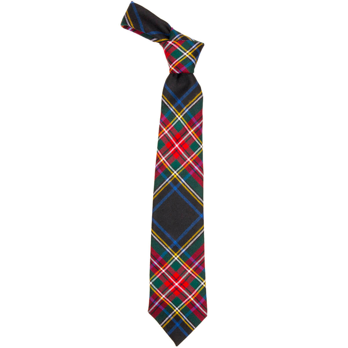 Stewart Black Tartan Necktie