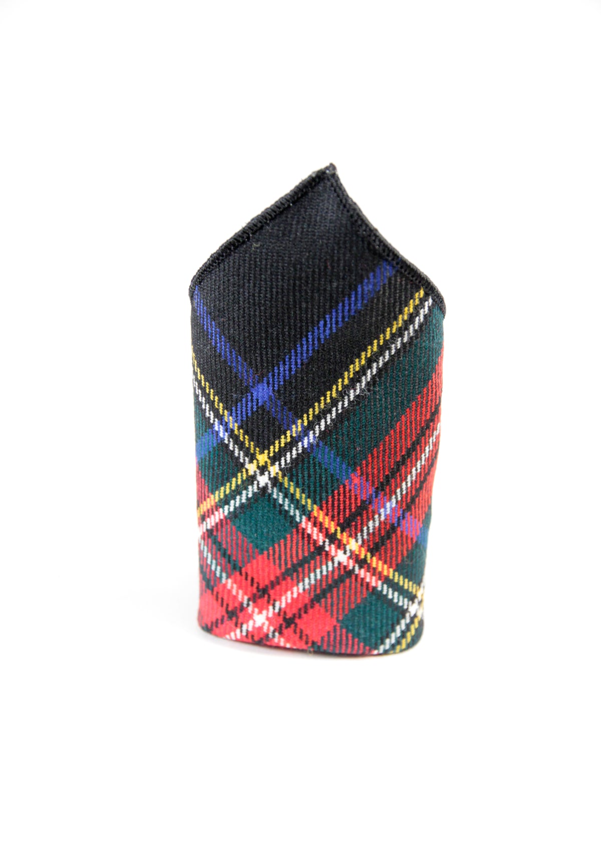 Black Stewart Pocket Square image 0