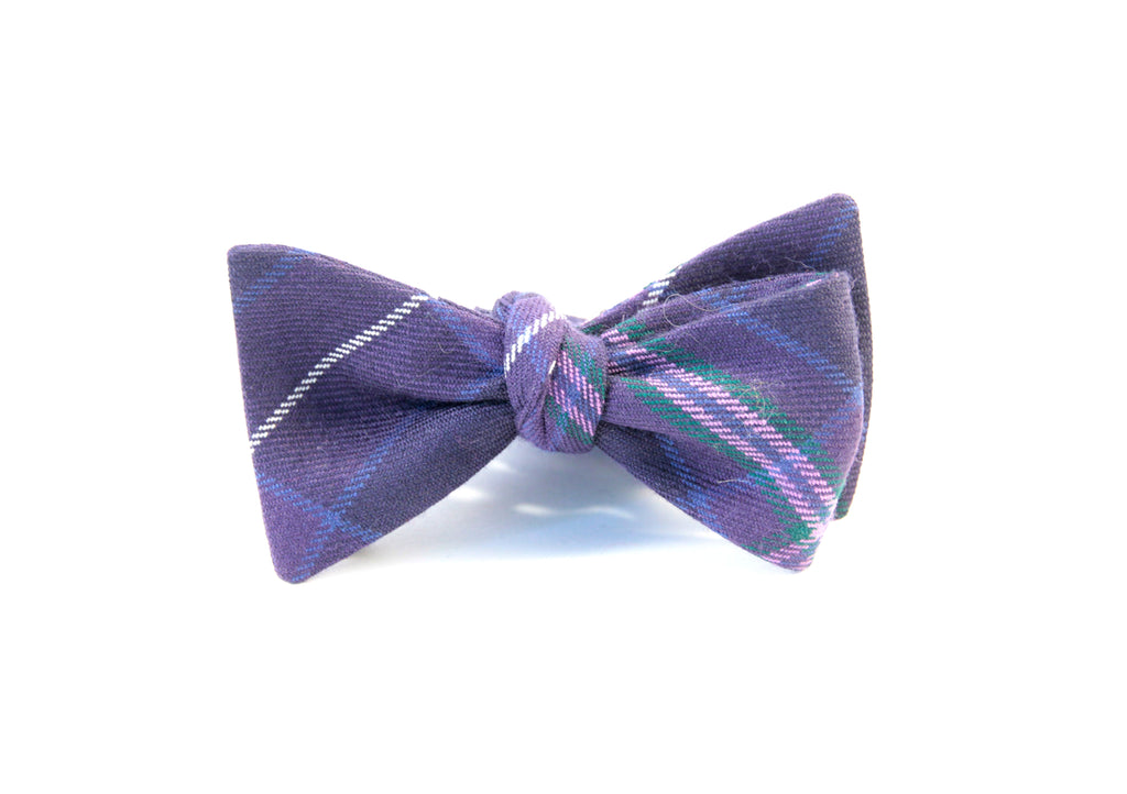 Scottish Heather Tartan Bow Tie