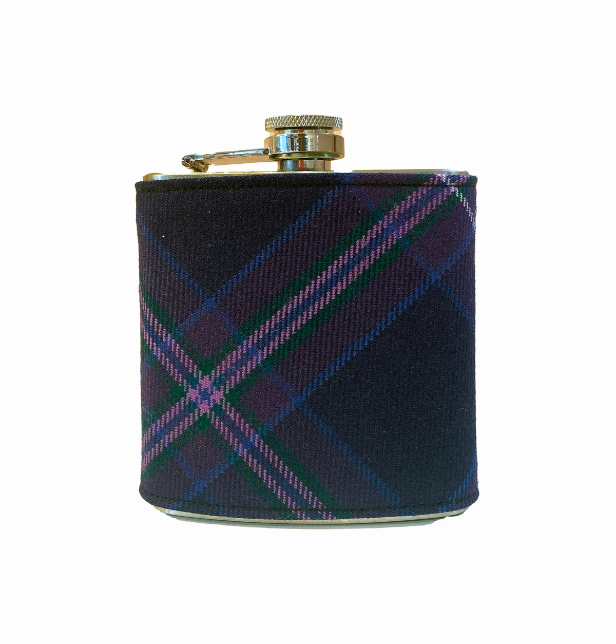 Tartan 6oz Hip Flask - Scottish Heather  image 0