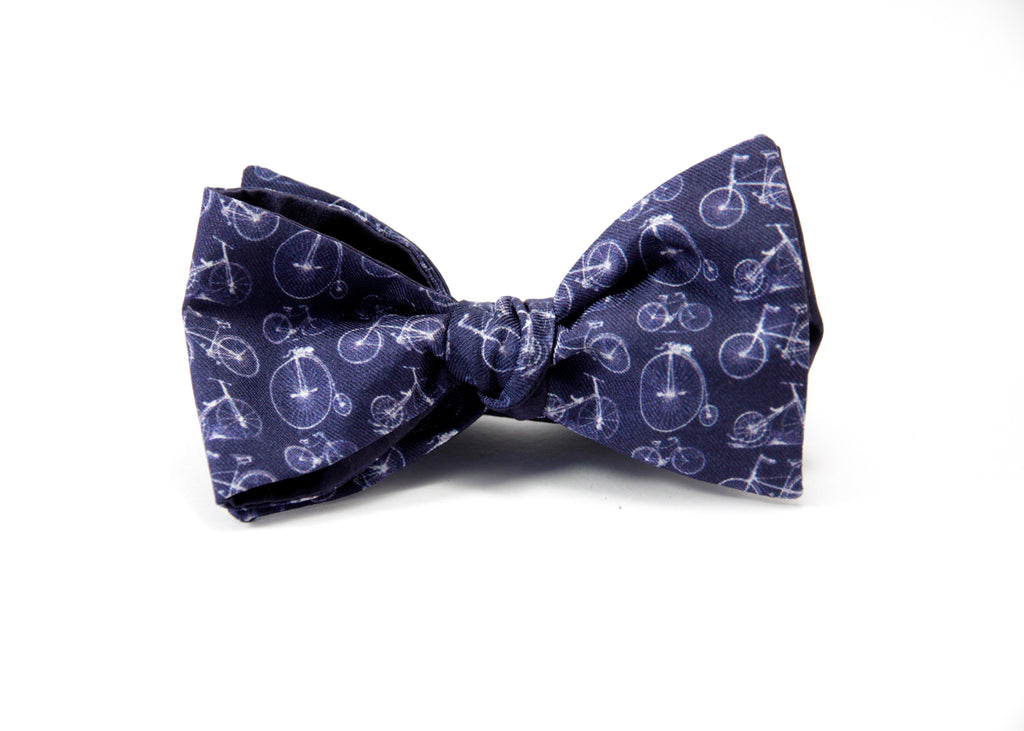 Bicycles Silk Bow Tie