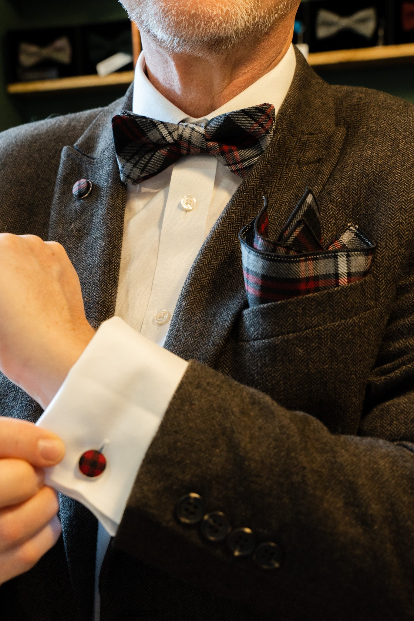 Auld Lang Syne Tartan Bow Tie