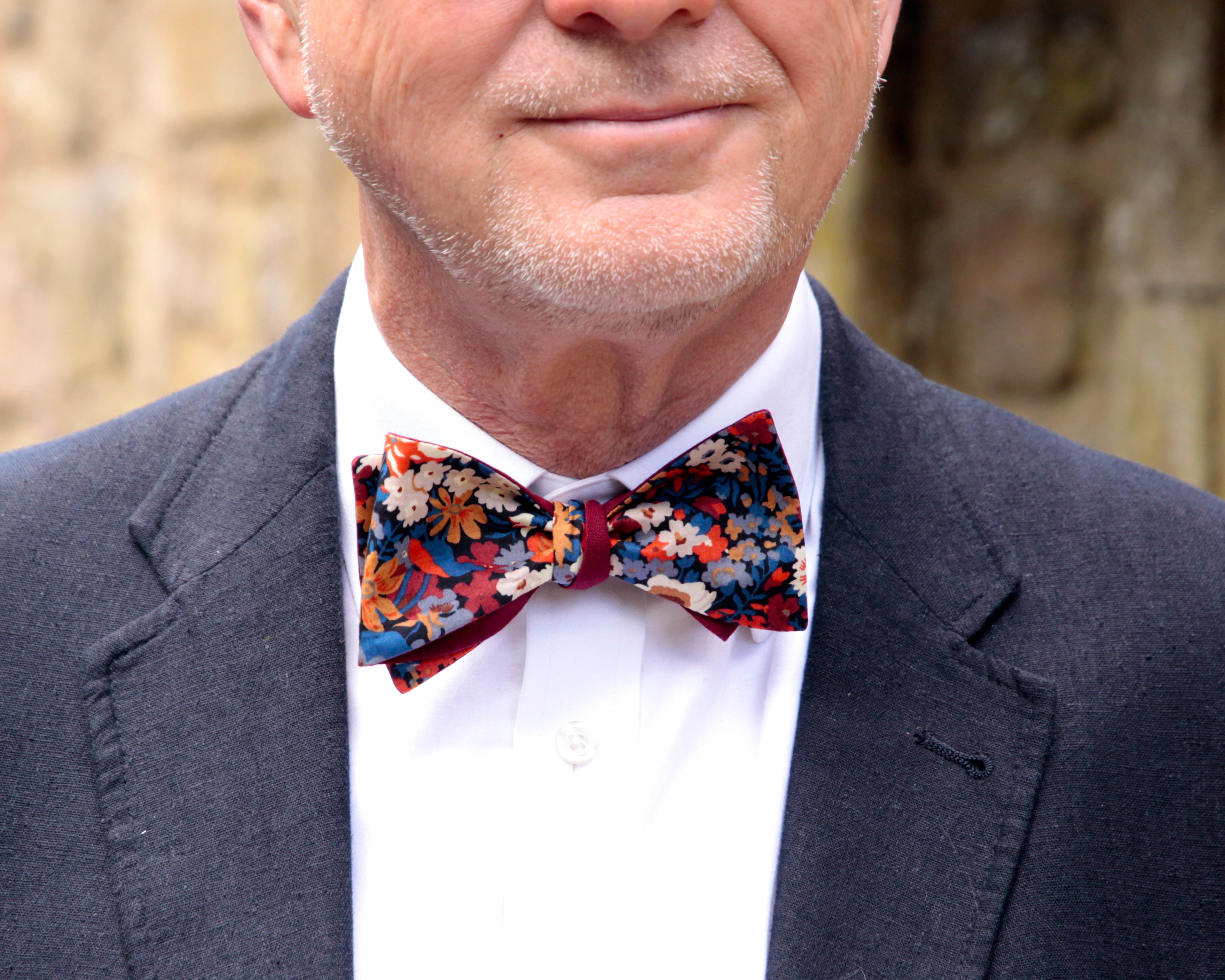 Autumn Floral Liberty Cotton Bow Tie