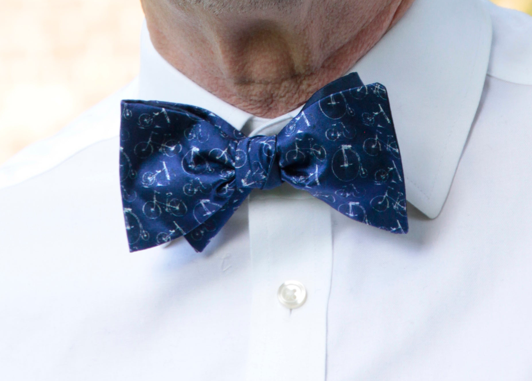 Bicycles Silk Bow Tie