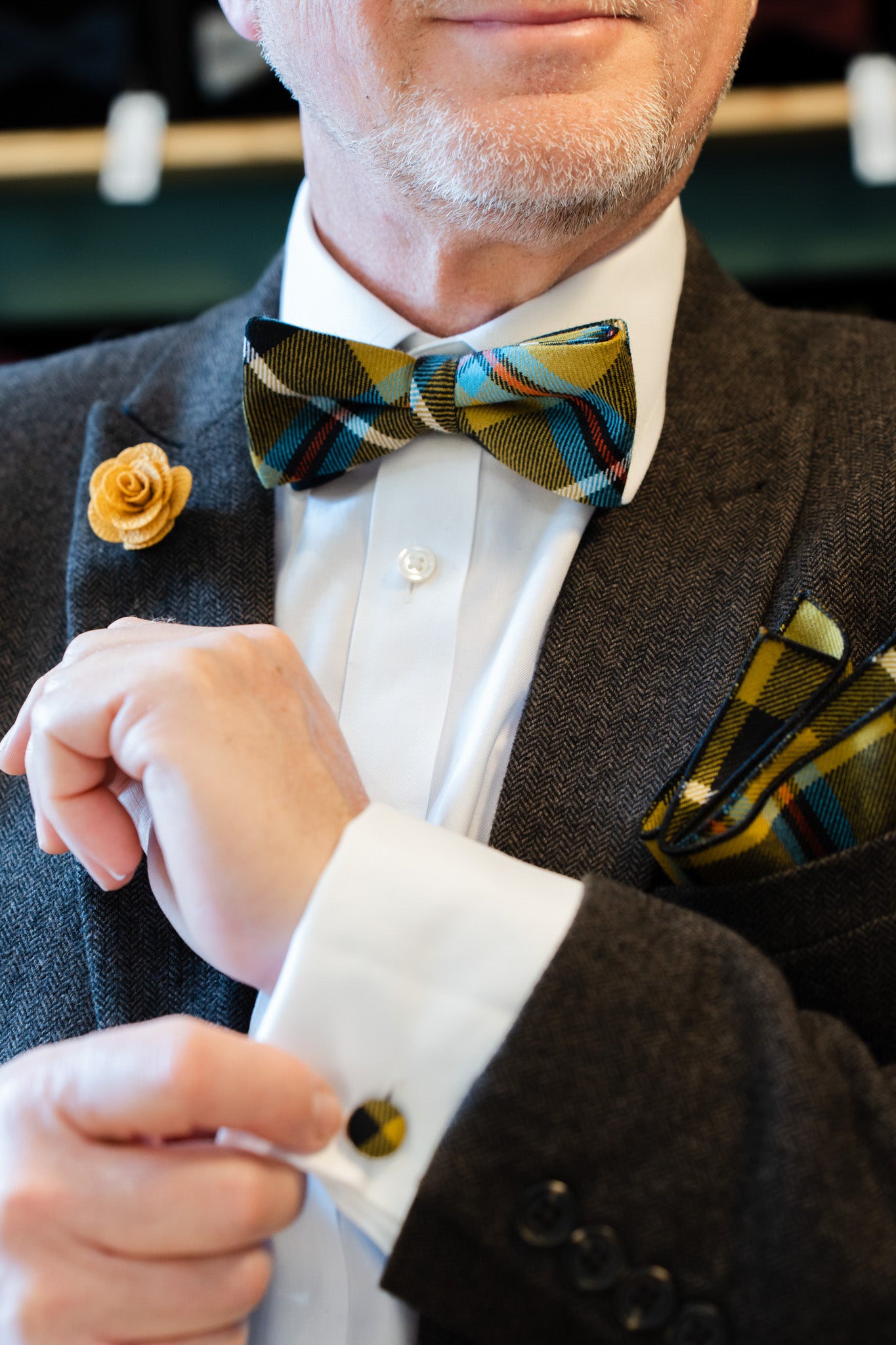 Cornish Tartan Bow Tie