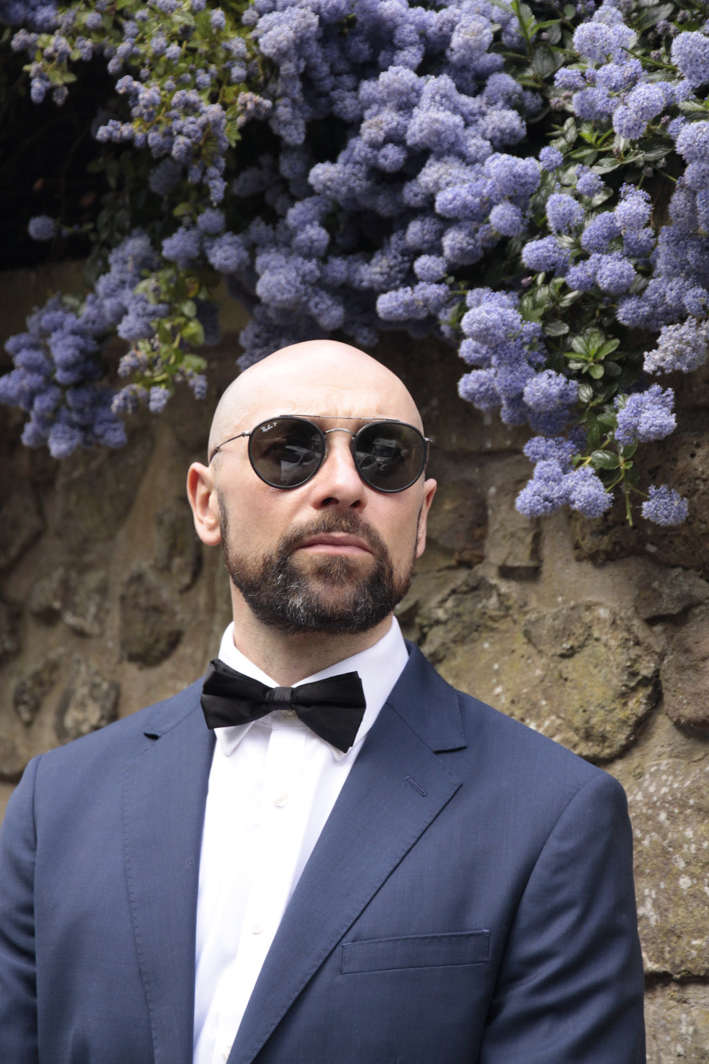 Plain Black Silk Bow Tie