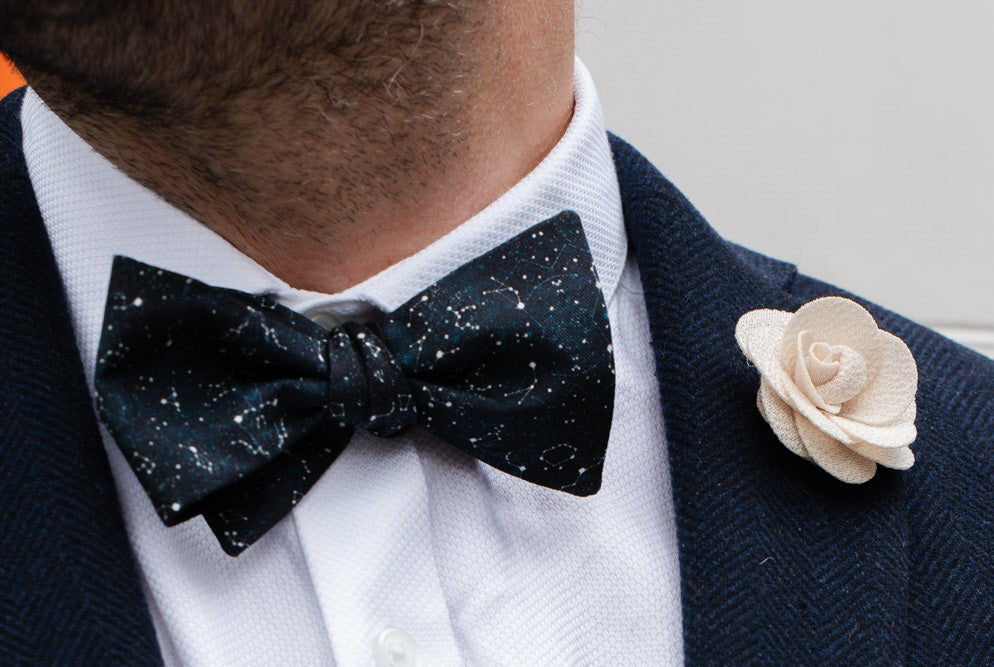 Stargazing Silk Bow Tie