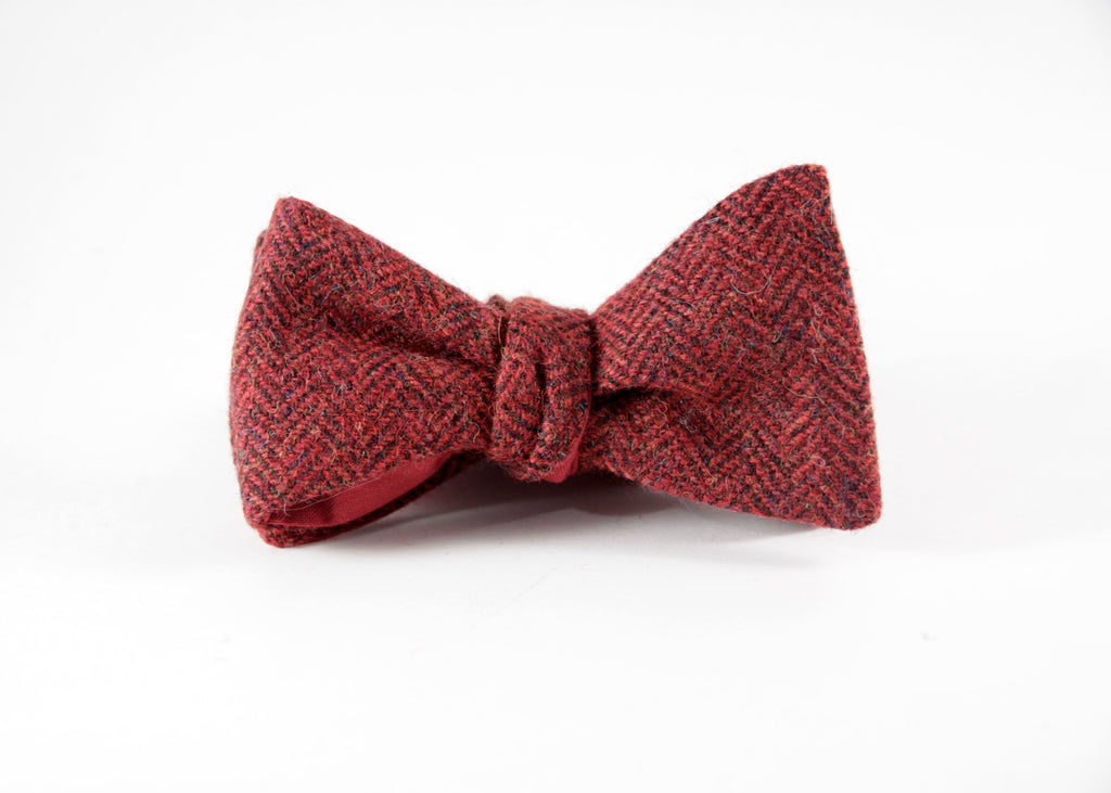 Red Herringbone Tweed Full Set
