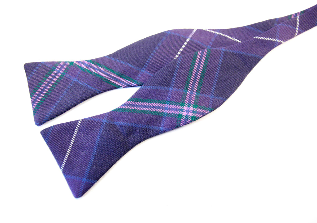 Scottish Heather Tartan Bow Tie